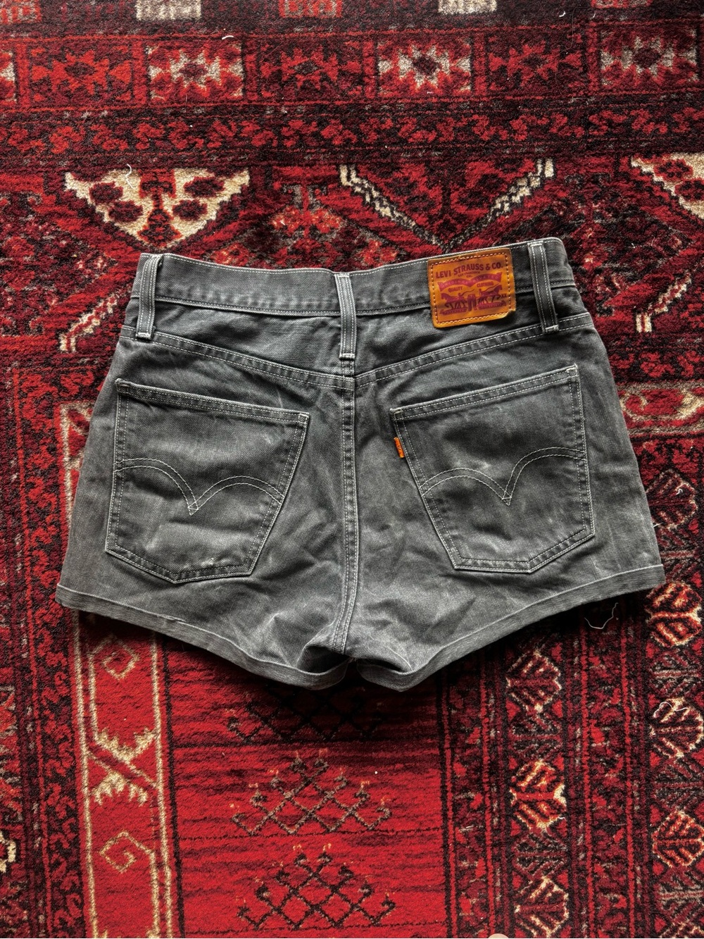 Levi's Gray Jean Shorts
